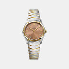 Sport Classic Women Quartz Brown Dial Analog Stainless Steel Watch 1216556