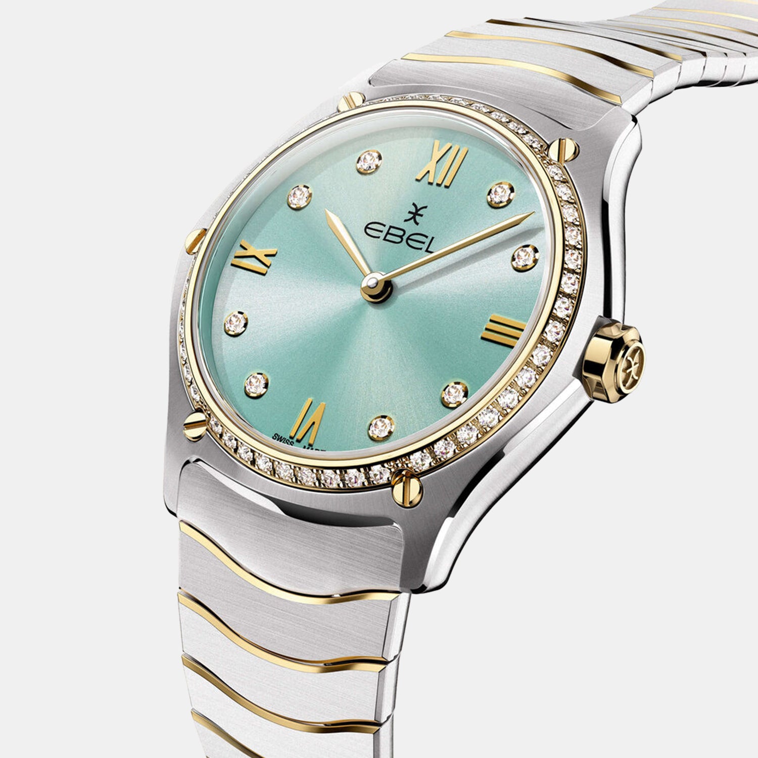Sport Classic Women Quartz Green Dial Analog Stainless Steel Watch 1216559