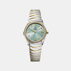 Sport Classic Women Quartz Green Dial Analog Stainless Steel Watch 1216559