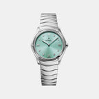Sport Classic Women Quartz Blue Dial Analog Stainless Steel Watch 1216565