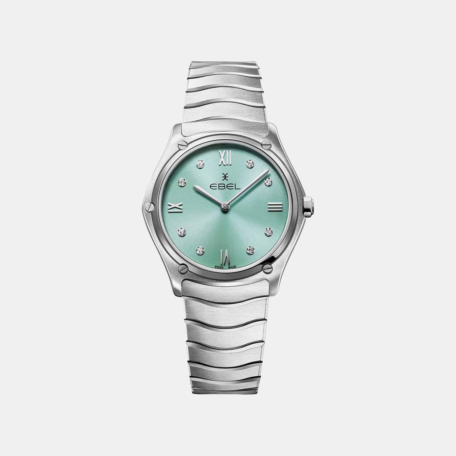 Sport Classic Women Quartz Blue Dial Analog Stainless Steel Watch 1216565