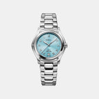 1911 Women Quartz Blue Dial Analog Stainless Steel Watch 1216578