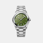 1911 Men Quartz Green Dial Analog Stainless Steel Watch 1216584