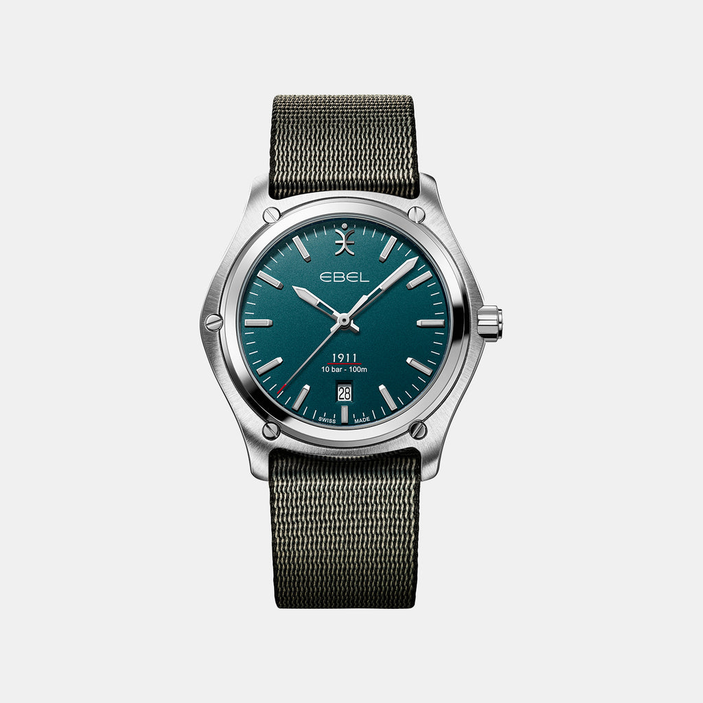 1911 Men Quartz Blue Dial Analog Stainless Steel Watch 1216585