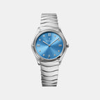 Sport Classic Women Quartz Blue Dial Analog Stainless Steel Watch 1216600