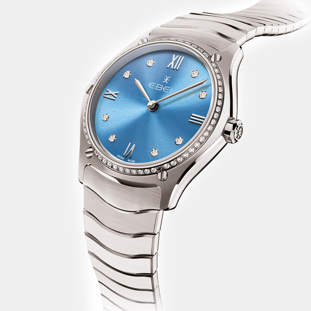 Sport Classic Women Quartz Blue Dial Analog Stainless Steel Watch 1216602
