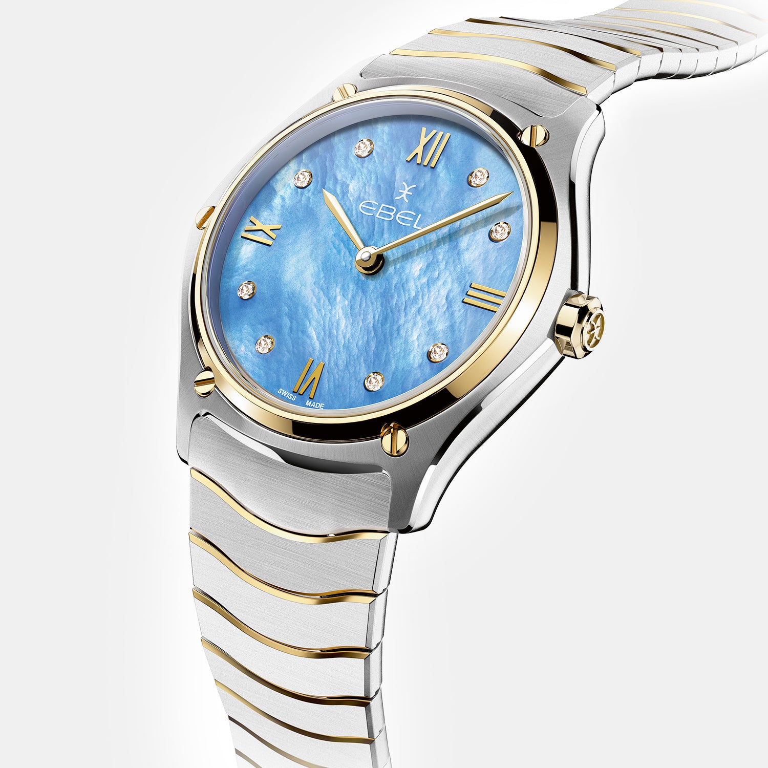 Sport Classic Women Quartz Mother Of Pearl Dial Analog Stainless Steel Watch 1216603