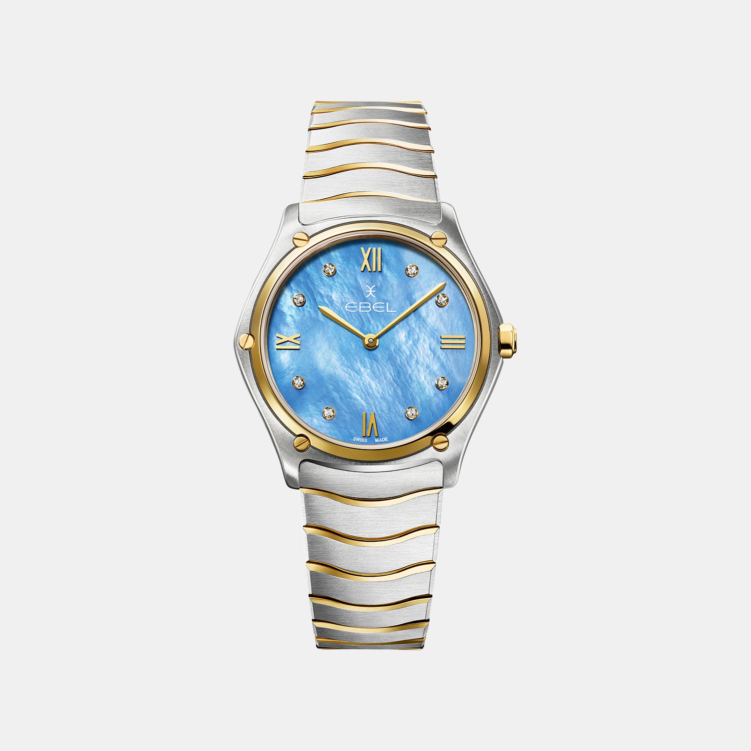 Sport Classic Women Quartz Mother Of Pearl Dial Analog Stainless Steel Watch 1216603