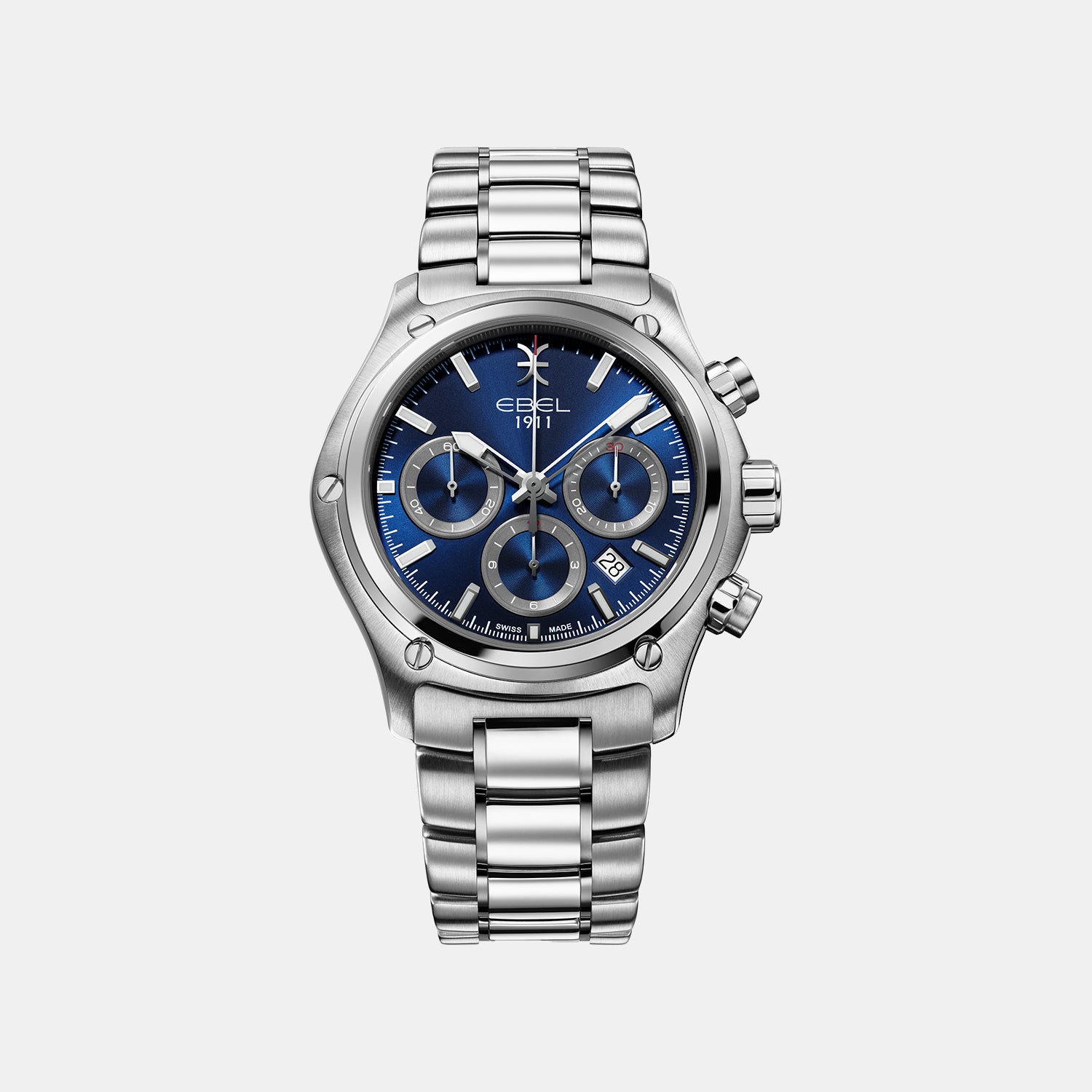 1911 Men Automatic Blue Dial Analog Stainless Steel Watch 1216618