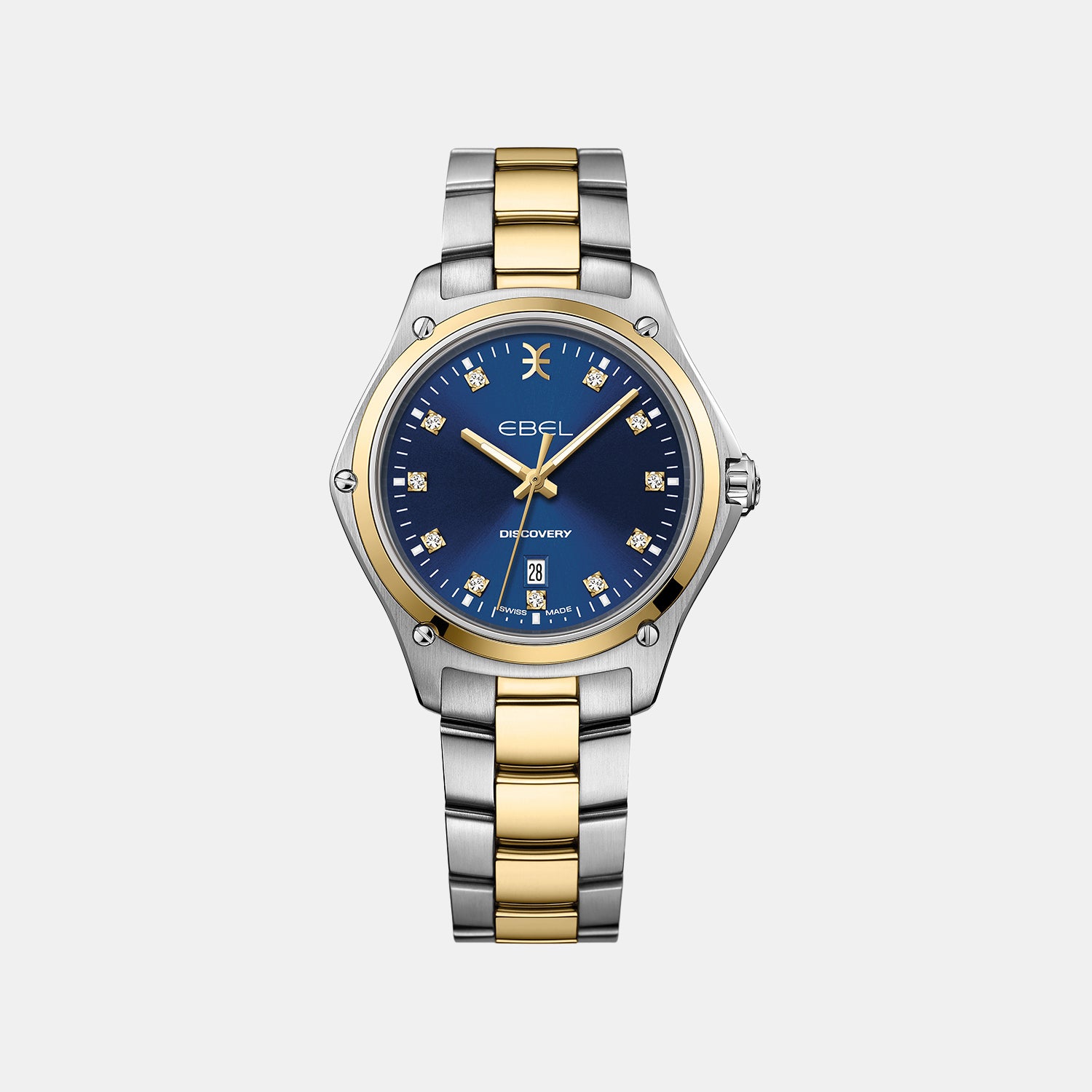 Discovery Women Quartz Blue Dial Analog Stainless Steel Watch 1216620