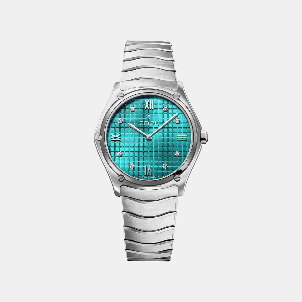 Sport Classic Women Quartz Mother Of Pearl Dial Analog Stainless Steel Watch 1216646