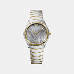 Sport Classic Women Quartz Mother Of Pearl Dial Analog Stainless Steel Watch 1216648