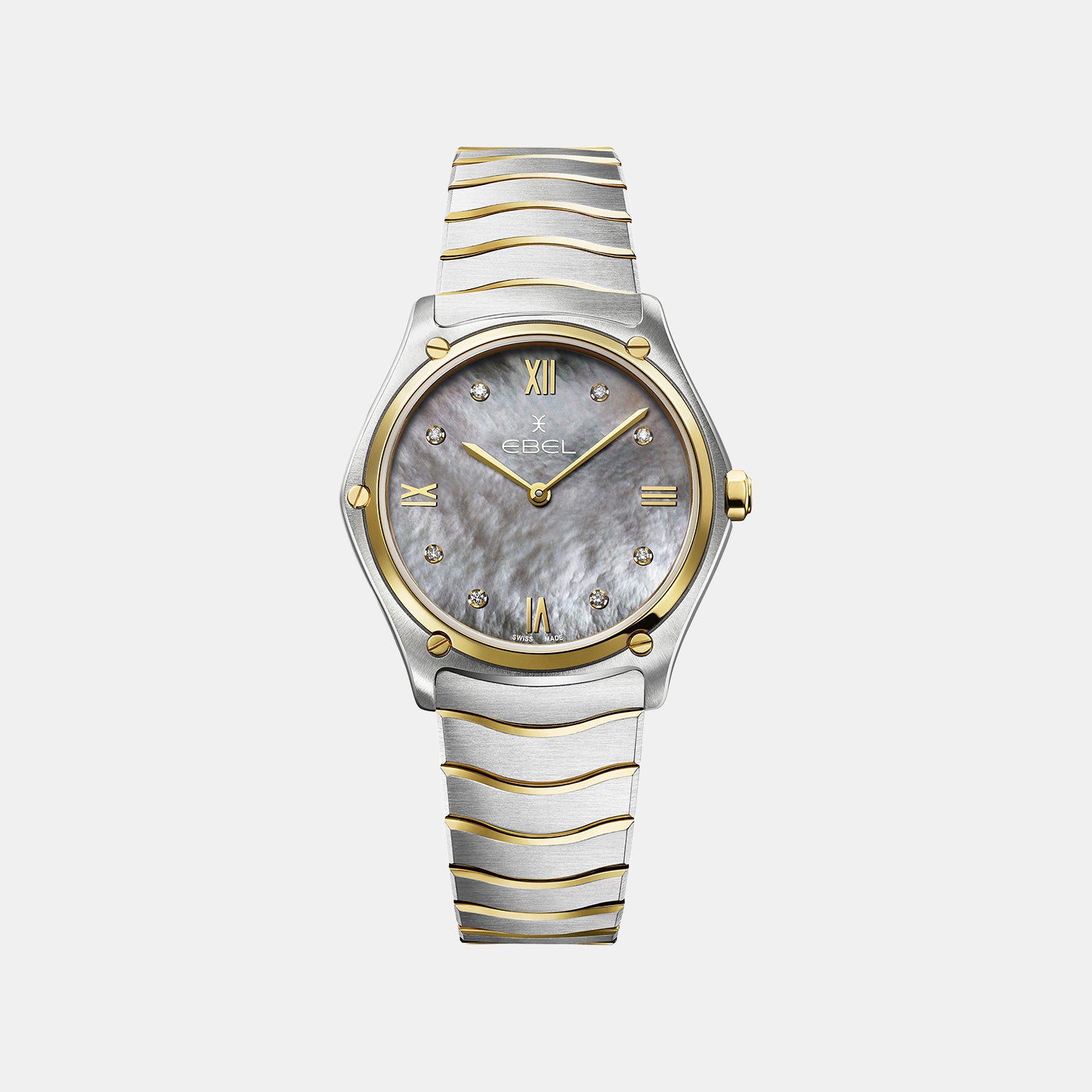 Sport Classic Women Quartz Mother Of Pearl Dial Analog Stainless Steel Watch 1216648