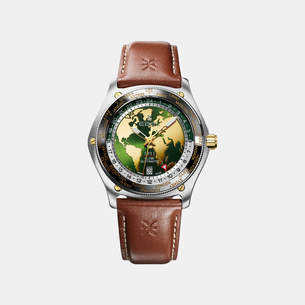 1911 Men Automatic Green Dial Analog Stainless Steel Watch 1216665