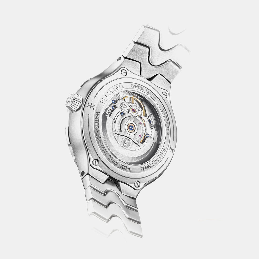 Sportwave Men Automatic Mother Of Pearl Dial Analog Stainless Steel Watch 1216671