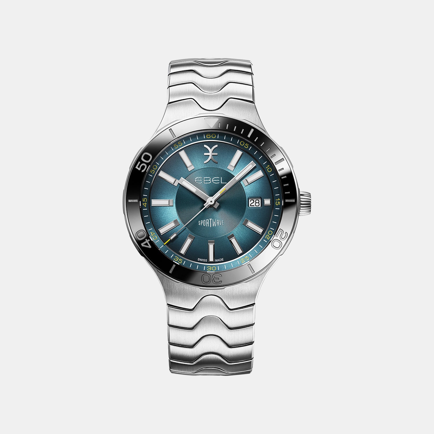 Sportwave Men Automatic Mother Of Pearl Dial Analog Stainless Steel Watch 1216671