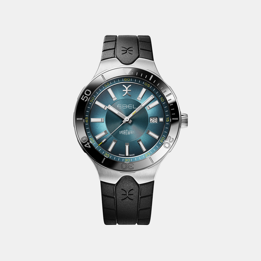 Sportwave Men Automatic Mother Of Pearl Dial Analog Rubber Watch 1216672