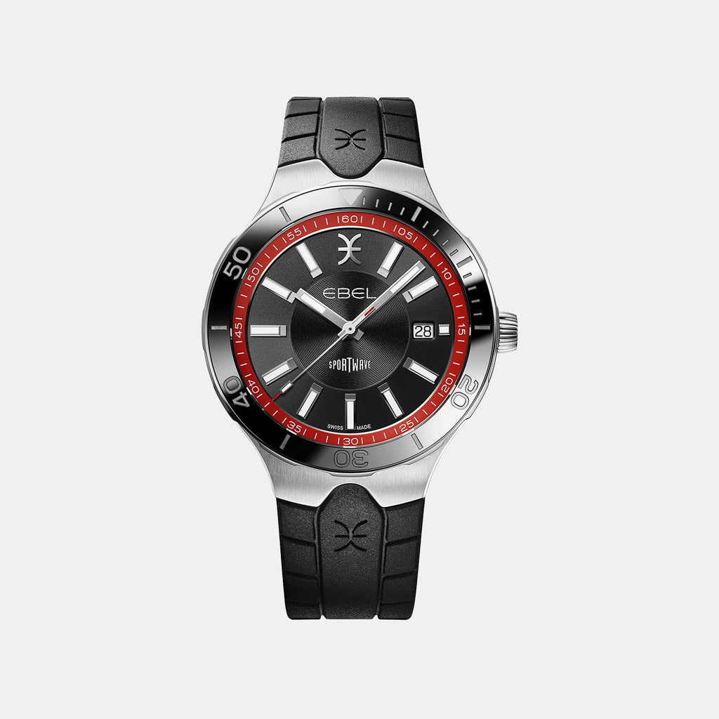 Sportwave Men Automatic Black Dial Analog Rubber Watch 1216674