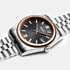 Men Quartz Grey Dial Analog Stainless Steel Watch A1298.R116Q