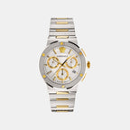 Versace Round Silver Chronograph watch