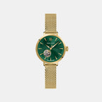 Montre Women Automatic Green Dial Analog Stainless Steel Watch 139L572