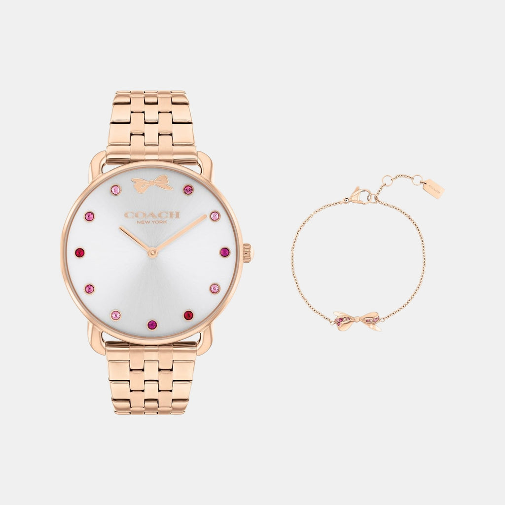 Elliot Women Quartz Silver & White Dial Analog Stainless Steel Watch 14000127