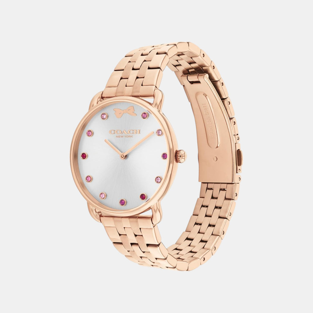 Elliot Women Quartz Silver & White Dial Analog Stainless Steel Watch 14000127