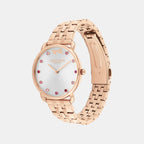 Elliot Women Quartz Silver & White Dial Analog Stainless Steel Watch 14000127