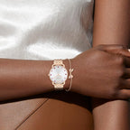 Elliot Women Quartz Silver & White Dial Analog Stainless Steel Watch 14000127