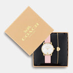 Elliot Women Quartz Silver Dial Analog Leather Watch 14000137