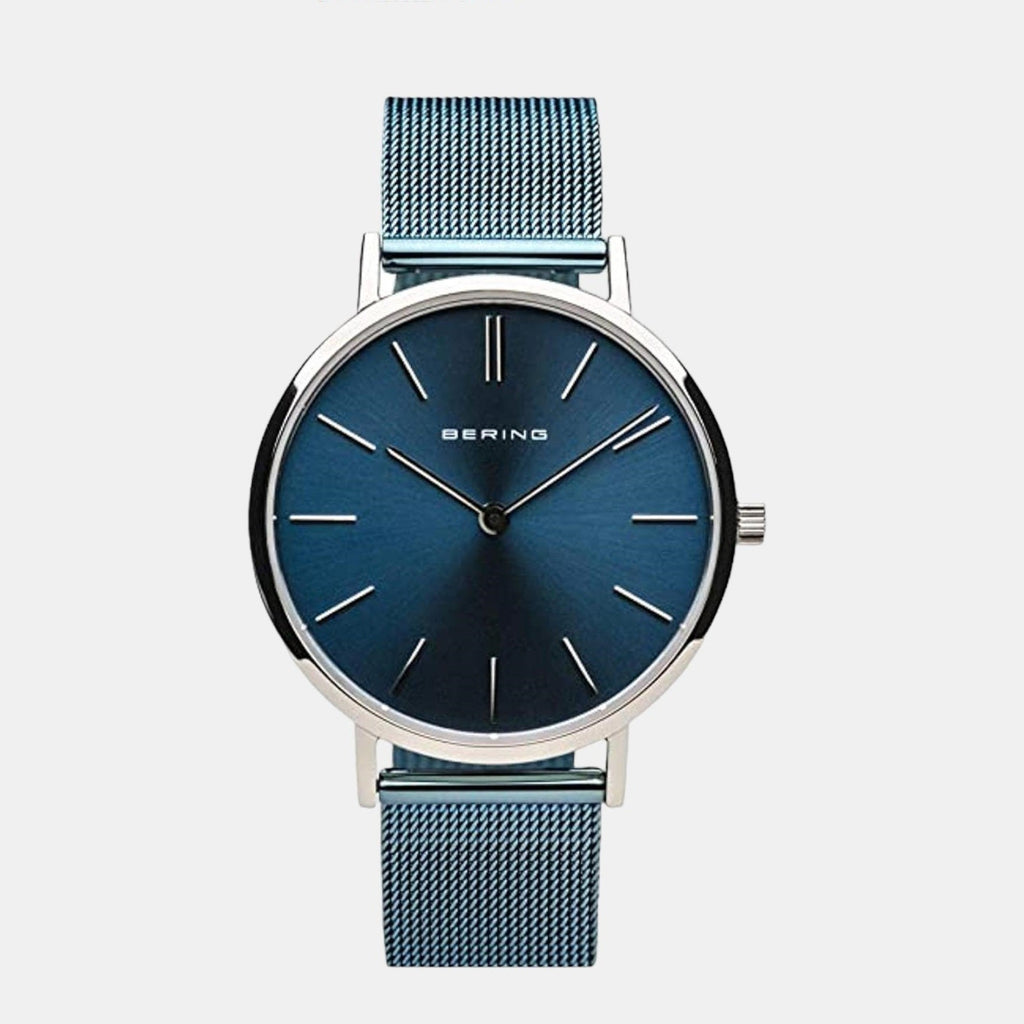 Bering Round Blue Analog watch