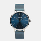 Bering Round Blue Analog watch