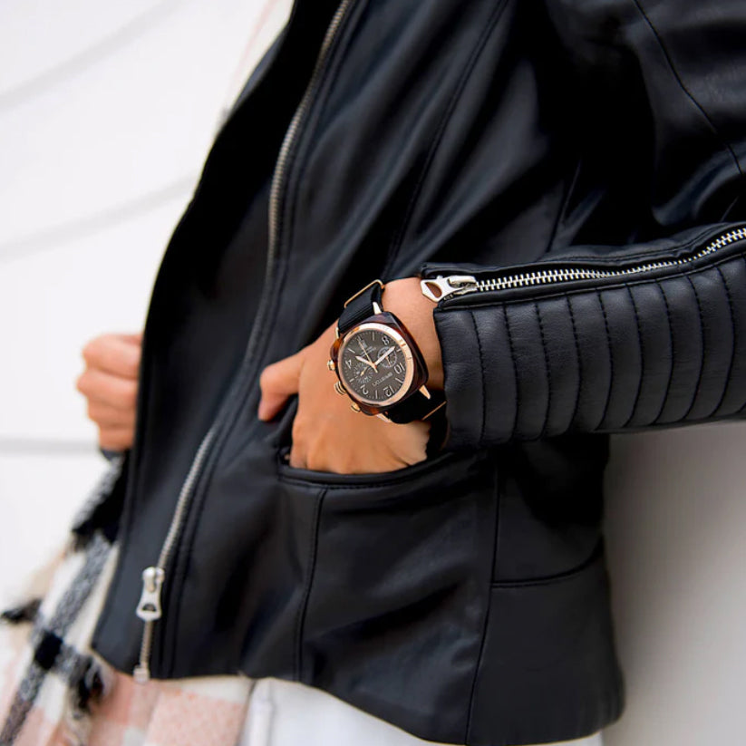 Briston Clubmaster Classic Men Quartz Black Dial Chronograph Nato Watch 14140.PRA.T.1.NB-2