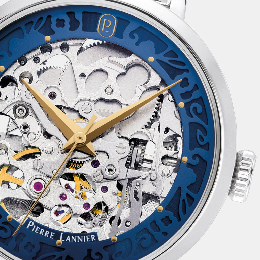 Automatic Women Automatic Blue Dial Analog Stainless Steel Watch 141K661
