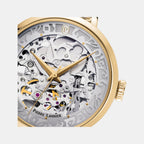 Women Automatic Silver Dial Analog Stainless Steel Watch 142G522