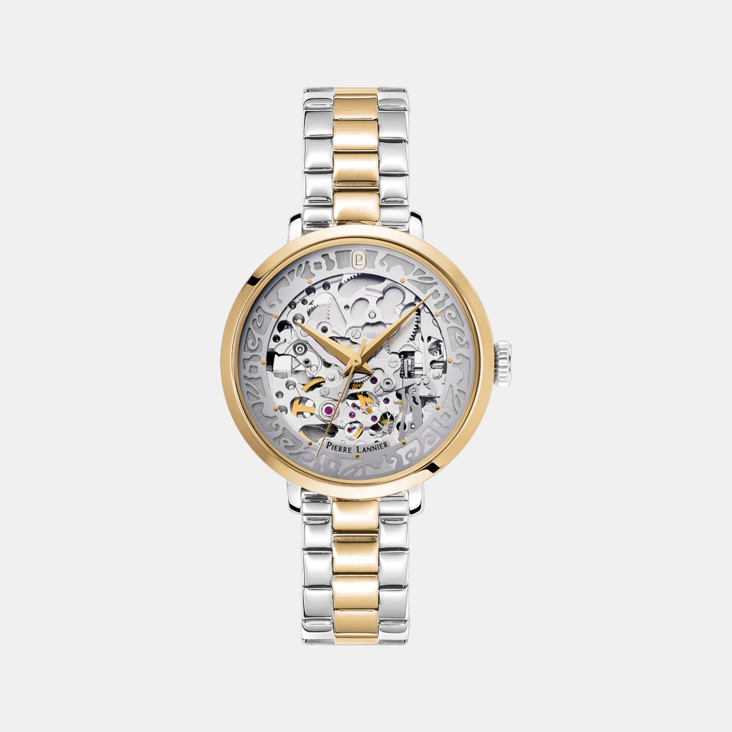 Women Automatic Silver Dial Analog Stainless Steel Watch 142G721