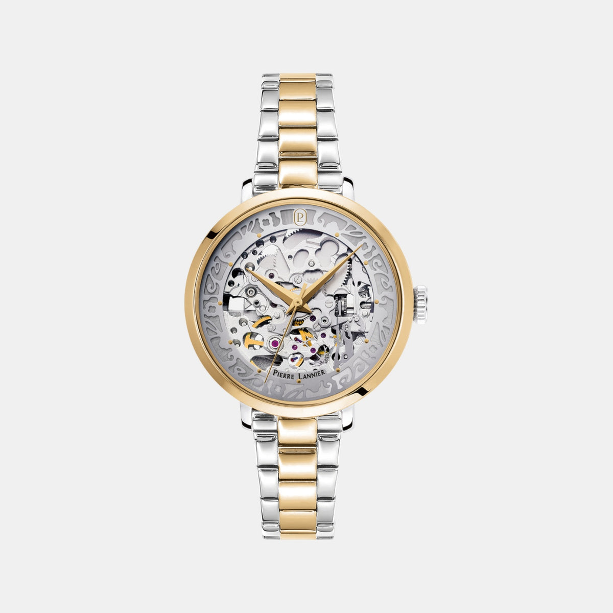 Women Automatic Silver Dial Analog Stainless Steel Watch 142G721