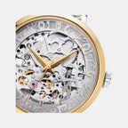 Women Automatic Silver Dial Analog Stainless Steel Watch 142G721