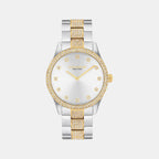 Brooks Unisex Quartz Silver Dial Analog Stainless Steel Watch 14400034