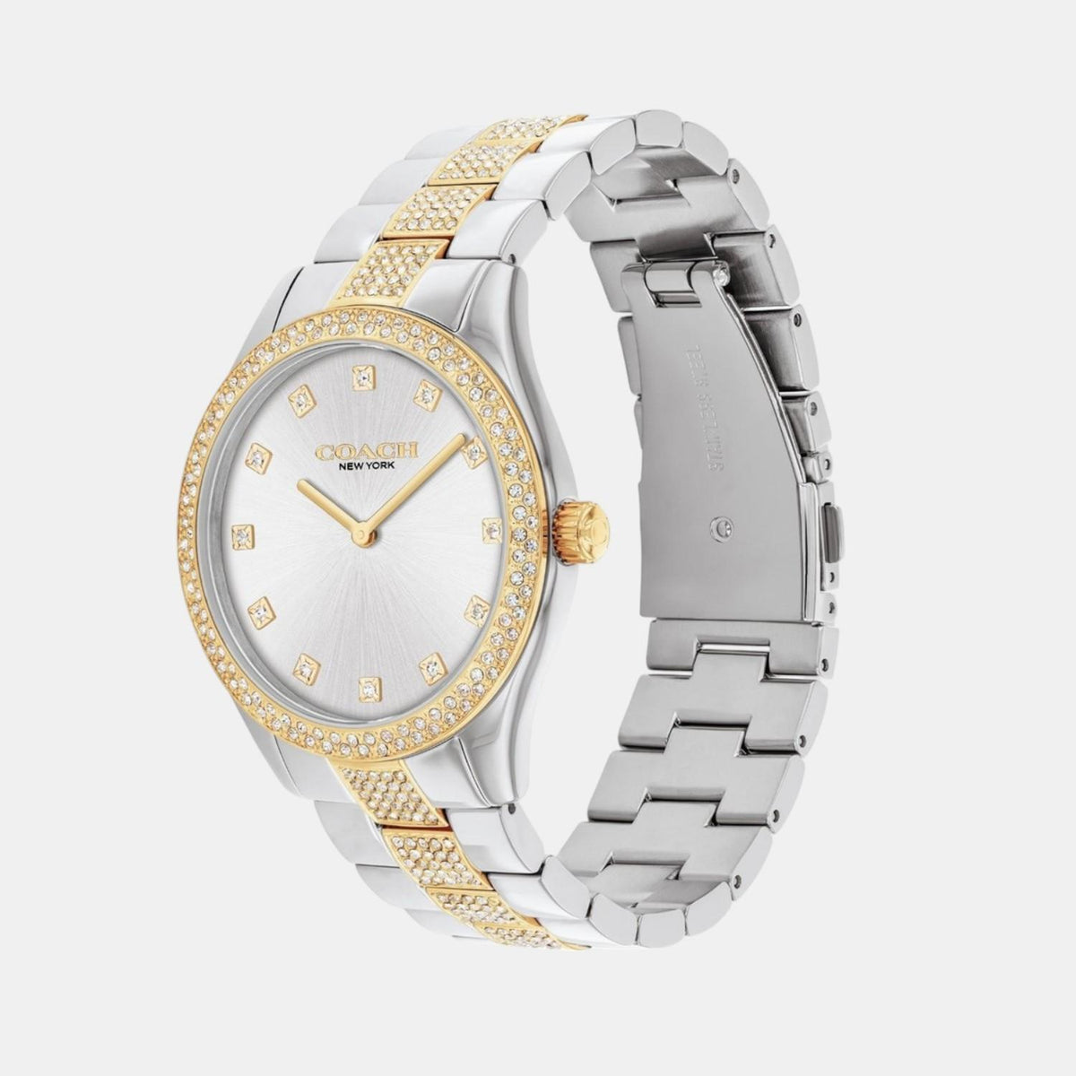 Brooks Unisex Quartz Silver Dial Analog Stainless Steel Watch 14400034