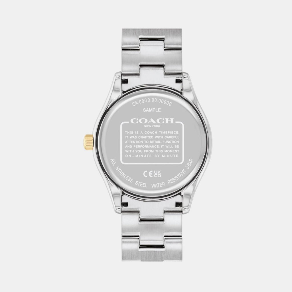 Brooks Unisex Quartz Silver Dial Analog Stainless Steel Watch 14400034