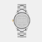 Brooks Unisex Quartz Silver Dial Analog Stainless Steel Watch 14400034