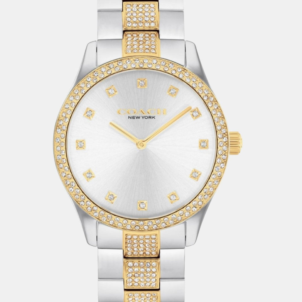 Brooks Unisex Quartz Silver Dial Analog Stainless Steel Watch 14400034