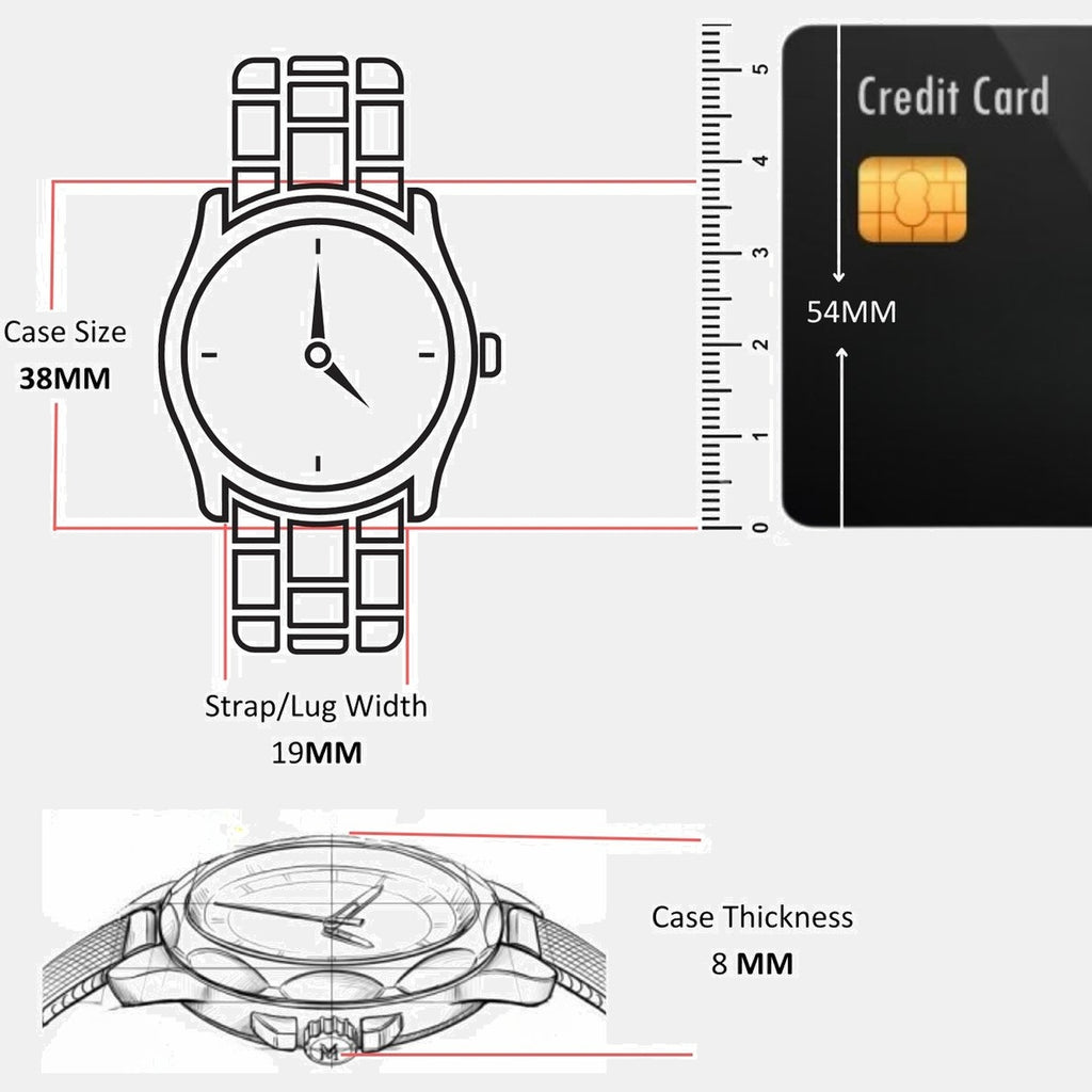 Brooks Unisex Quartz Silver Dial Analog Stainless Steel Watch 14400034