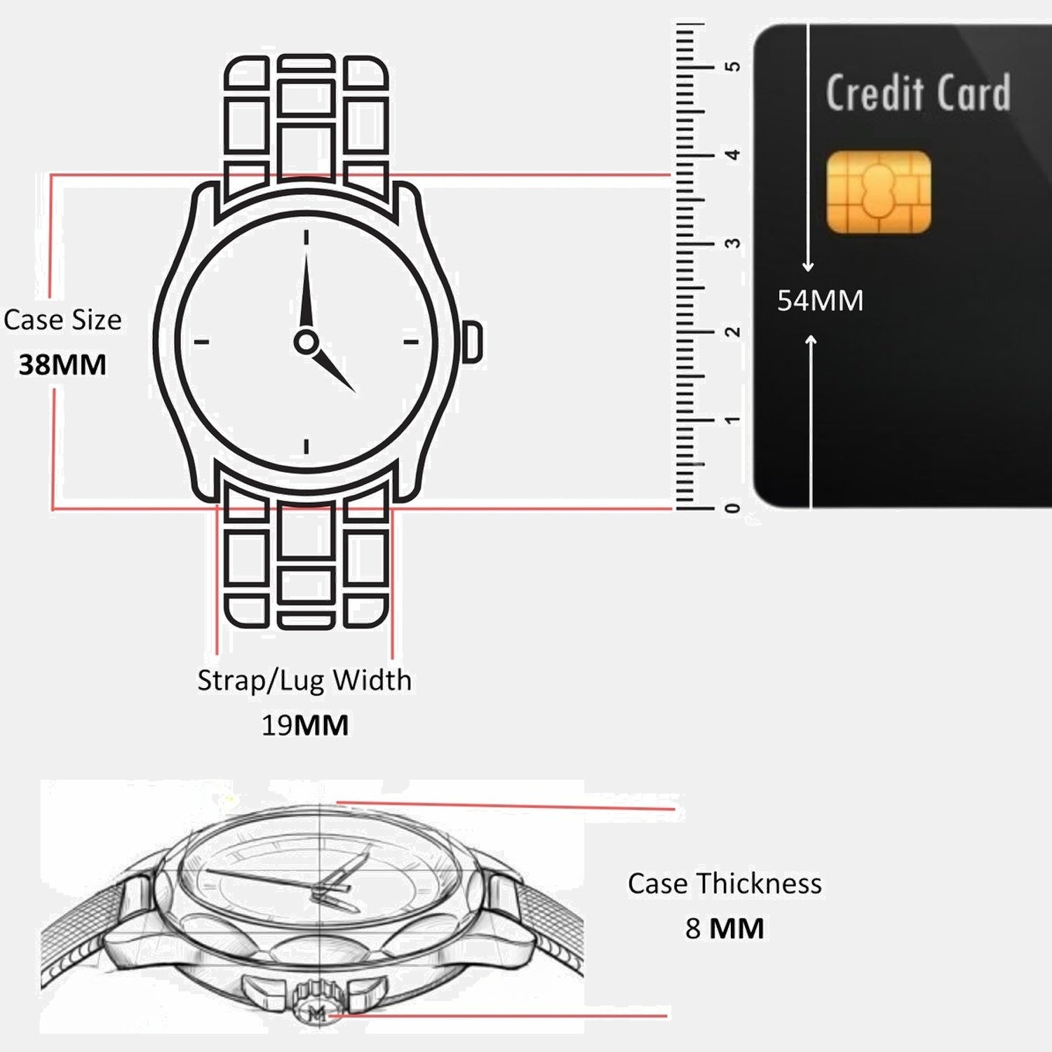 Brooks Unisex Quartz Silver Dial Analog Stainless Steel Watch 14400034