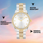 Brooks Unisex Quartz Silver Dial Analog Stainless Steel Watch 14400034