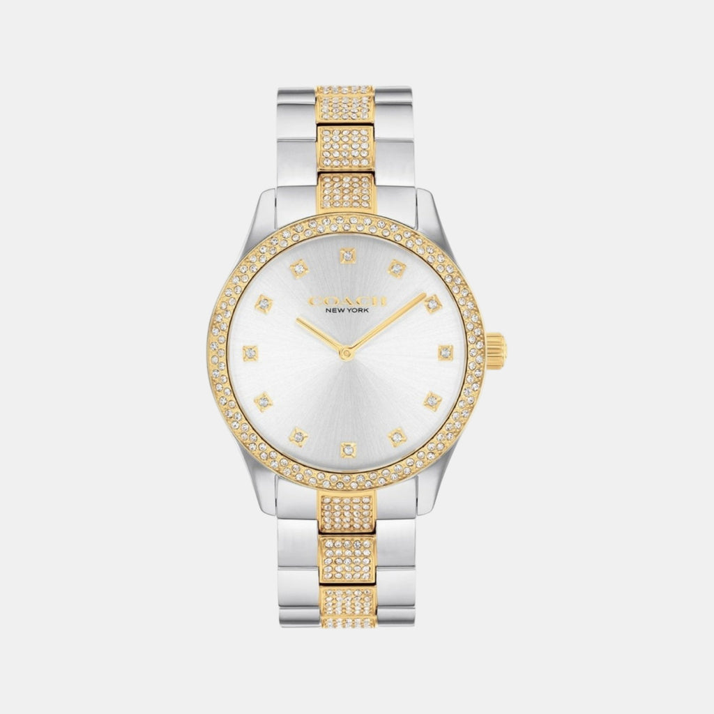 Brooks Unisex Quartz Silver Dial Analog Stainless Steel Watch 14400034