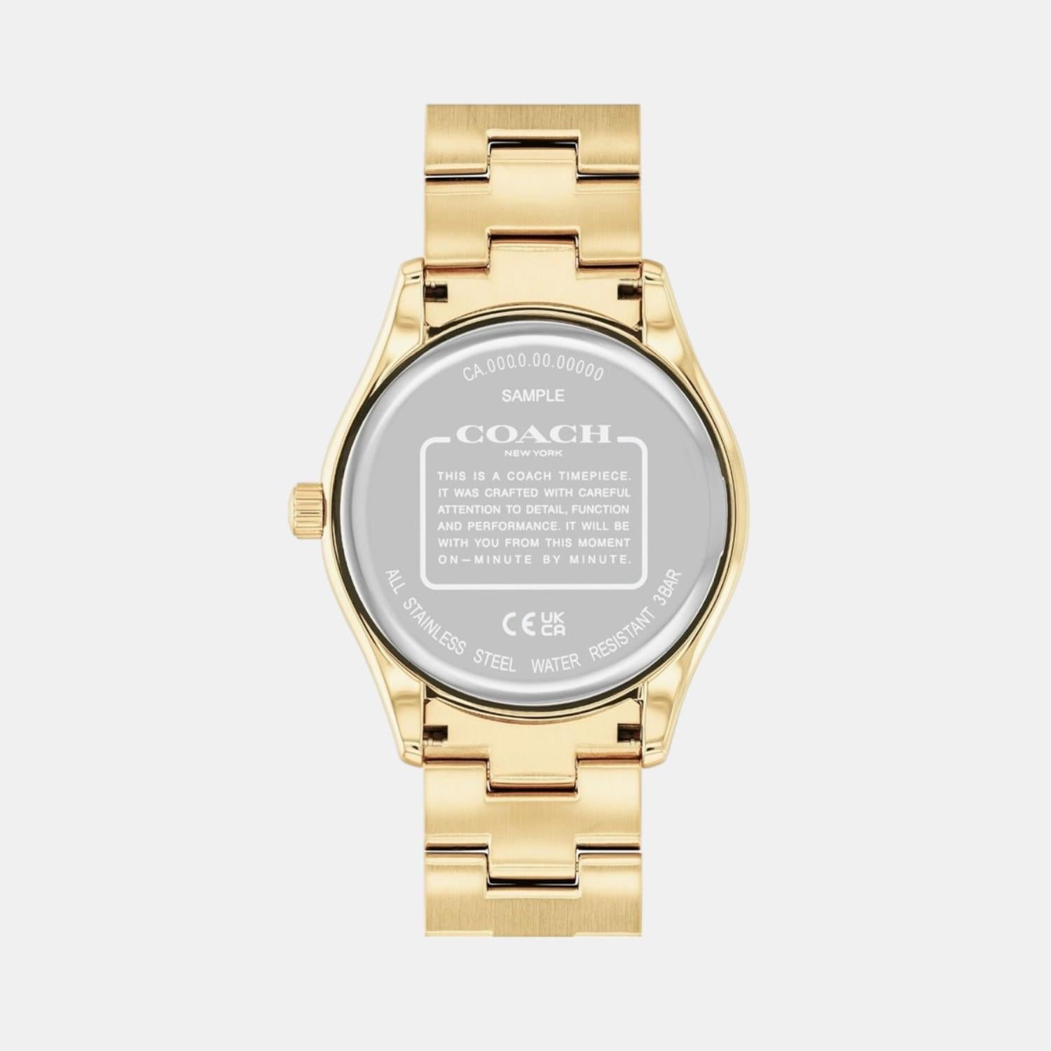 Brooks Unisex Quartz Black Dial Analog Stainless Steel Watch 14400035