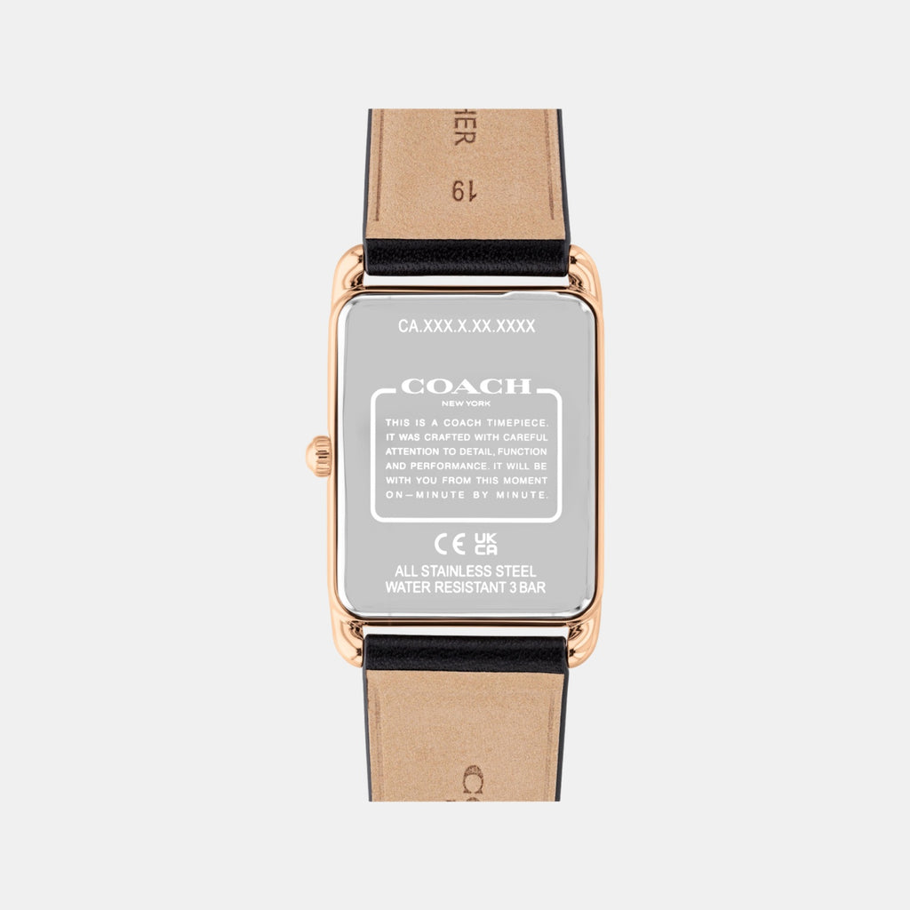 Elliot Unisex Quartz Gunmetal Dial Analog Calfskin Watch 14400041