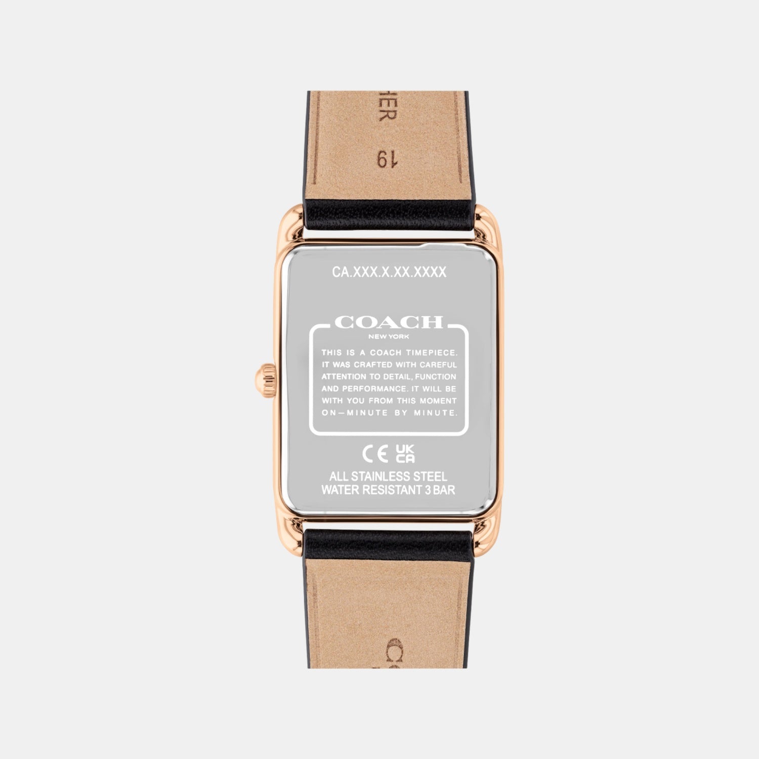 Elliot Unisex Quartz Gunmetal Dial Analog Calfskin Watch 14400041